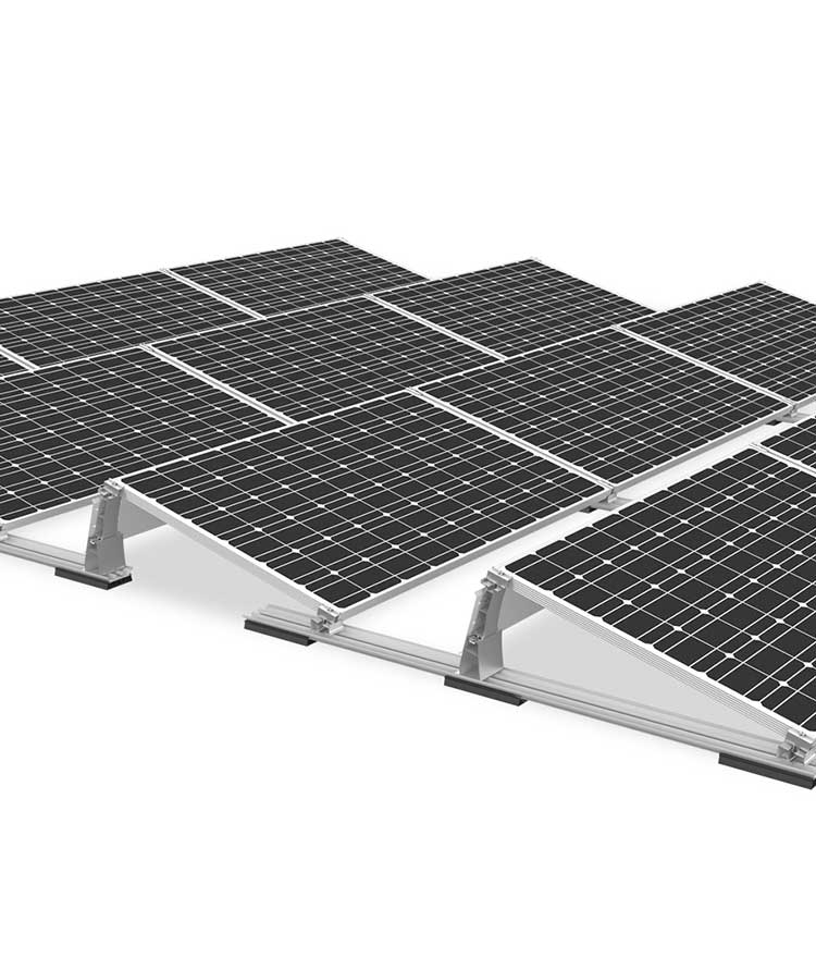 Minde Aluminium Flat Roof PV Mounting System MD-RF07 Solar Mounting ...