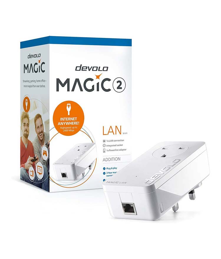 Devolo Powerline 8254 Magic-2 Lan Single Adapter 2400Mbps » DC-GAP