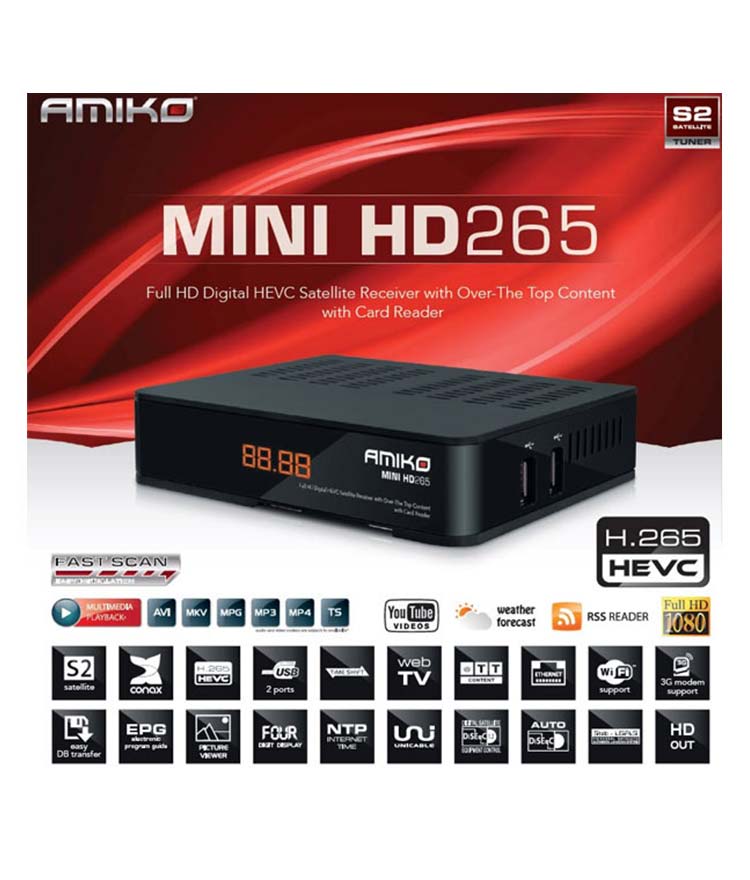 margin Expect Leeds Amiko Rec Mini HD265 FTA Satellite Receiver 256MB DDR3 » DC-GAP