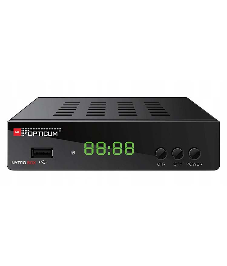 NYTROBOX, TDT Receiver DVB-T2 PVR with display, OPTICUM